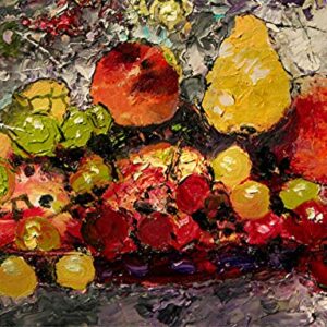 (SOLD) The Still Life - fruit and flower still life by internationally renown painter Andre Dluhos