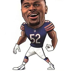 2021 Panini Stickers #361 Khalil Mack CARTOON Chicago Bears NFL Football Mini Sticker Trading Card