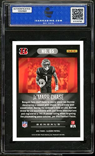 Ja'Marr Chase Rookie Card 2021 Panini Illusions Retail #65 ISA 9 MINT