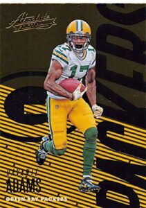 2018 absolute football #36 davante adams green bay packers official nfl trading card made by panini