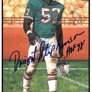 Dwight Stephenson Signed Goal Line Art Card GLAC Autographed w/HOF Miami PSA/DNA