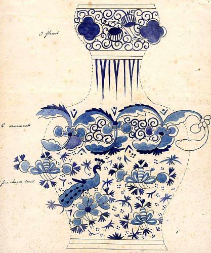 An original design for a porcelain vase