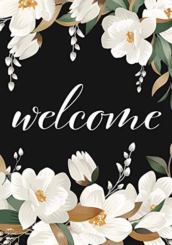 White Magnolias Spring Garden Flag Welcome Flowers 12.5" x 18" Briarwood Lane