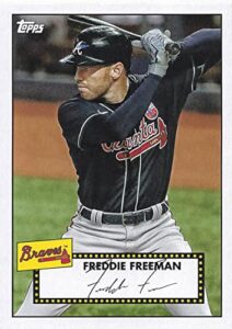 baseball mlb 2021 topps 1952 topps redux #t52-42 freddie freeman nm-mt braves