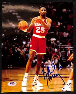 robert horry signed photo 8×10 autographed rockets psa/dna al87512