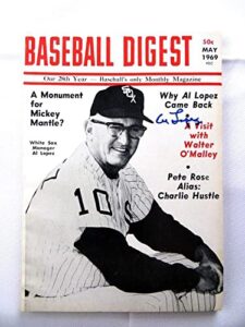 al lopez signed autographed magazine baseball digest 1969 white sox jsa ag39525 – autographed mlb magazines
