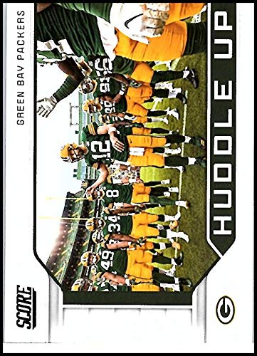 2019 Score Huddle Up #4 Green Bay Packers Green Bay Packers Official NFL Football Trading Card in Raw (NM or Better) Condition