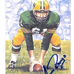 Jim Ringo Signed Goal Line Art Card GLAC Autographed Packers BAS