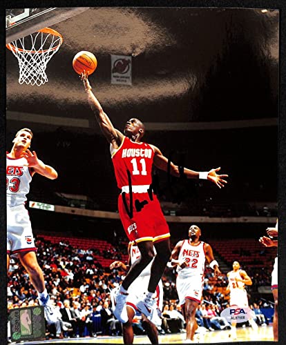 Vernon Maxwell Signed Photo 8x10 Autographed Rockets PSA/DNA