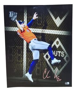 chas mccormick autographed 16×20 photo”the catch” houston bas beckett