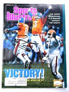 gary kubiak autographed magazine sports illustrated 1987 broncos jsa ah03541 – autographed nfl magazines