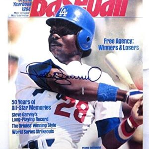 Pedro Guerrero Signed Autograph Magazine Street & Smith 1984 Dodgers JSA AH04506 - Autographed MLB Magazines