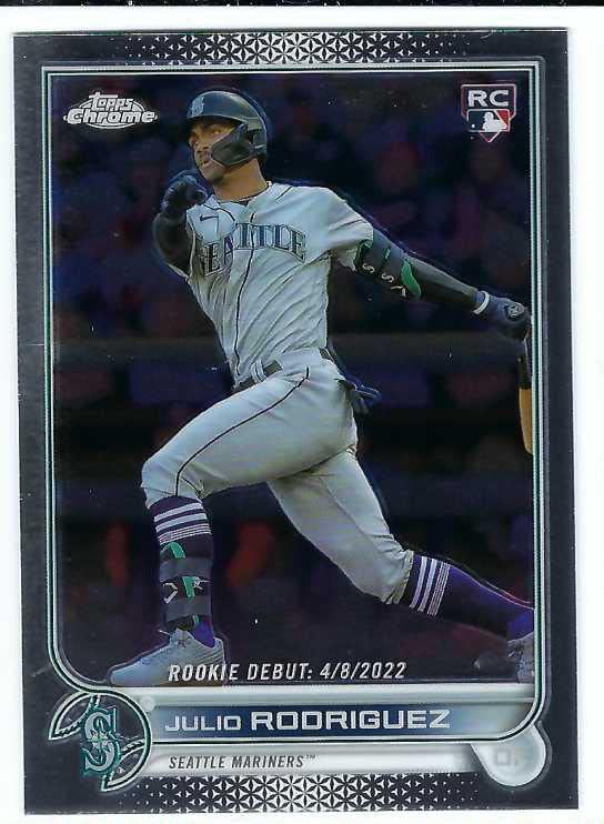 JULIO RODRIGUEZ 2022 Topps Chrome Update Rookie Debut #USC165 Baseball Rookie Card RC Seattle Mariners