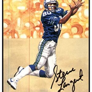 Steve Largent Signed Goal Ine Art Card GLAC Autographed Seattle PSA/DNA