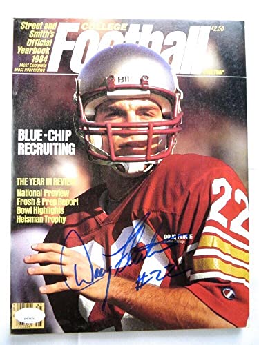 Doug Flutie Signed Autographed Magazine Street & Smith 1984 Eagles JSA AH04484 - Autographed College Magazines