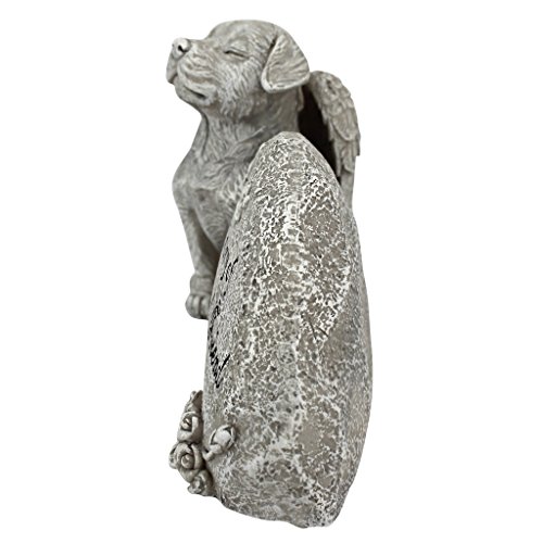 Design Toscano QL593931 Forever in Our Hearts Memorial Dog Statue,greystone