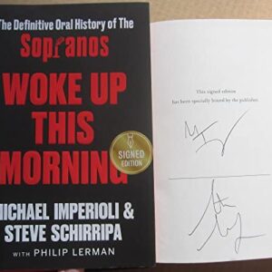 Michael Imperioli Steve Schirripa Sopranos signed Book Woke Up this Morning 1st Print PSA/DNA