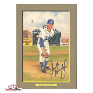 sandy koufax signed perez-steele great moments card – jsa coa – baseball slabbed autographed cards