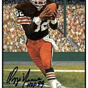 Ozzie Newsome Signed Goal Line Art Card GLAC Autographed w/HOF Browns PSA/DNA