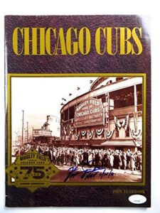fergie jenkins signed autograph magazine 1989 chicago cubs yearbook jsa ah04489 – autographed mlb magazines