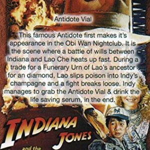 Indiana Jones Temple of Doom, Antidote Vial Replica, With Jungle Stand, Display Plaque and Item Stand