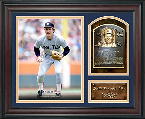 Wade Boggs Baseball Hall of Fame Framed 15" x 17" Collage with Facsimile Signature - MLB Player Plaques and Collages