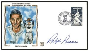 ralph branca signed first day cover fdc autographed dodgers psa/dna al85653