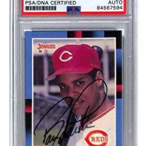 Barry Larkin Signed 1988 Donruss #492 Autographed Reds PSA/DNA