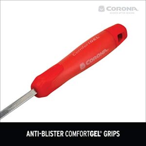 Corona CT 3344 Premium Stainless Steel ComfortGEL Hoe/Cultivator, Red