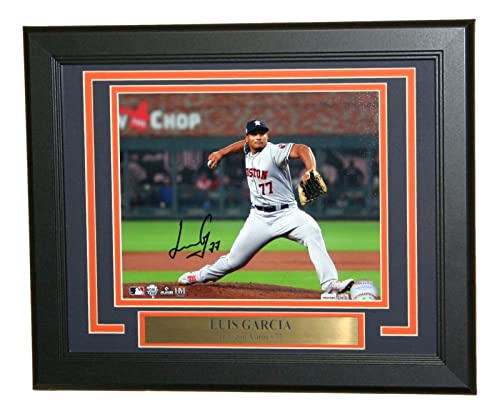 Luis Garcia Autographed 8x10 Photo Framed Houston Astros TRISTAR