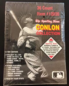 1991 mega cards the sporting news conlon collection baseball box