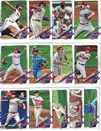 Philadelphia Phillies / 2022 Topps Baseball Team Set (Series 1 and 2) with (24) Cards. PLUS 2021 Topps Phillies Baseball Team Set (Series 1 and 2) with (23) Cards. ***INCLUDES (3) Additional Bonus Cards of Former Phillies Greats Mike Schmidt, Ryan Howard