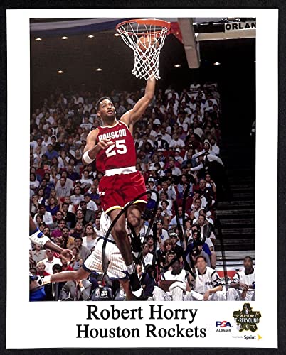 Robert Horry Signed Photo 8x10 Autographed Rockets PSA/DNA