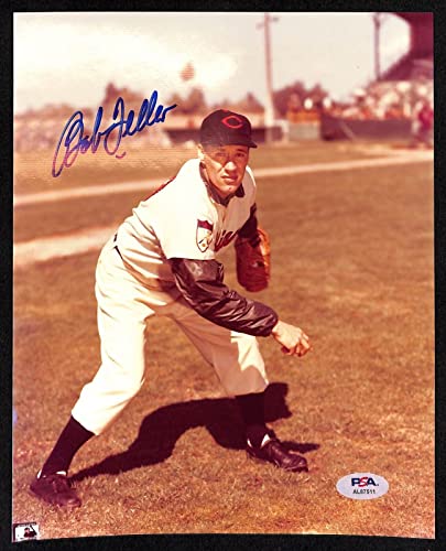 Bob Feller Signed Photo 8x10 Autographed Cleveland PSA/DNA