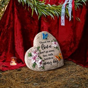 Jetec Sympathy Gift Memorial Garden Stone Decor Those We Love Don't Go Away Memorial Gifts Bereavement Gifts in Memory of Loss of Loved One Condolence Gifts for Outdoors