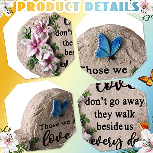 Jetec Sympathy Gift Memorial Garden Stone Decor Those We Love Don't Go Away Memorial Gifts Bereavement Gifts in Memory of Loss of Loved One Condolence Gifts for Outdoors