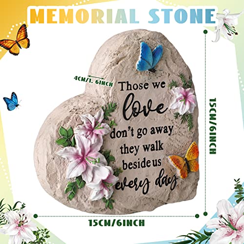 Jetec Sympathy Gift Memorial Garden Stone Decor Those We Love Don't Go Away Memorial Gifts Bereavement Gifts in Memory of Loss of Loved One Condolence Gifts for Outdoors