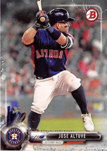 2017 bowman #19 jose altuve houston astros baseball card