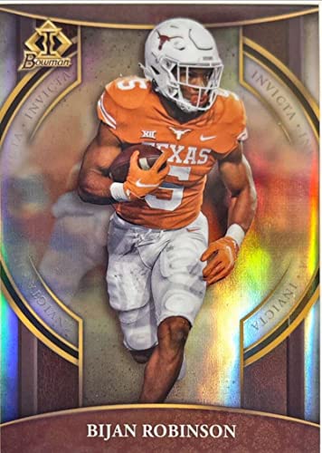 2022 Bowman Chrome University Invicta Refractor #BI-18 Bijan Robinson Texas Longhorns Football