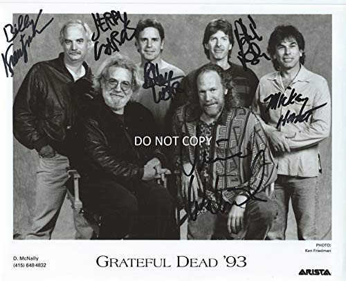 Grateful Dead band signed reprint promo 8x10 photo Jerry Garcia + RP