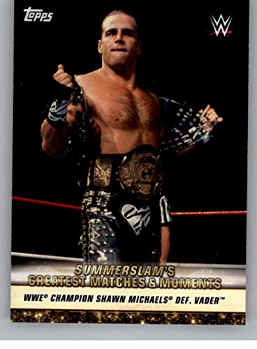 Wrestling Wrestling 2019 Topps SummerSlam Greatest Matches and Moments #GM-13 8/18/96 Champion Shawn Michaels def. Vader #GM-13 NM Near Mint