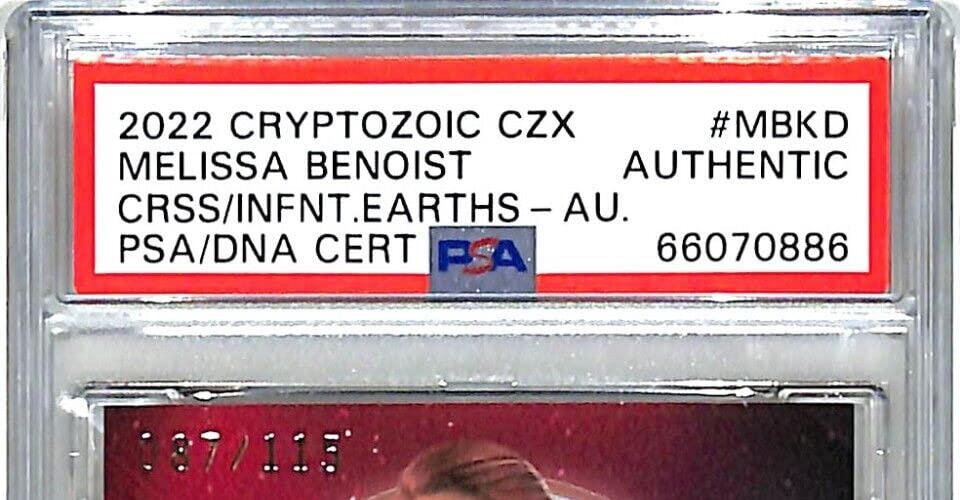 2022 CZX DC Crisis MELISSA BENOIST"Supergirl" Signed Card #MBKD PSA/DNA Slabbed