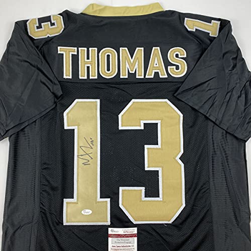 Autographed/Signed Michael Thomas New Orleans Black Football Jersey JSA COA