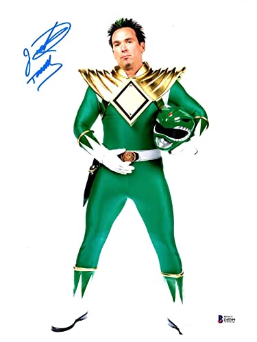 JASON DAVID FRANK Signed Auto Green Power Ranger TOMMY 11x14 Photo Beckett BAS