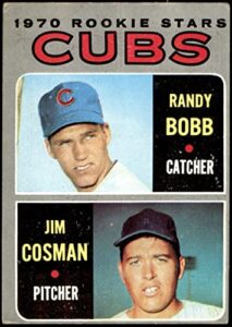 1970 topps # 429 cubs rookies randy bobb/jim cosman chicago cubs (baseball card) fair cubs