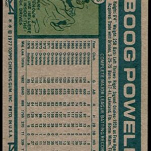 1977 Topps # 206 Boog Powell Cleveland Indians (Baseball Card) EX Indians