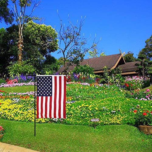 Garden Flag Pole Stand Durable Garden Flag Holder18 X35.5 Yard Banner Pole Stands for Outdoor Display Decorative Flags 12.5"X18" Stake Holder Easy to Assemble