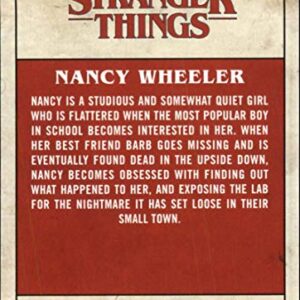 2019 Topps Stranger Things Welcome to the Upside Down Character Cards #11 Nancy Wheeler Official Netflix Television Series Collectible Trading Card