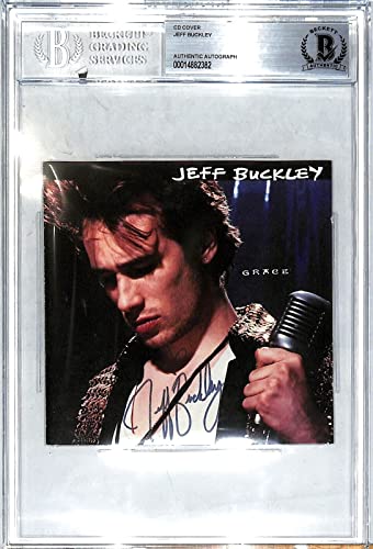 JEFF BUCKLEY Signed Autographed"Grace" CD Cover Beckett BAS SLABBED