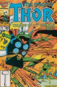 thor #366 fn ; marvel comic book | throg frog walter simonson